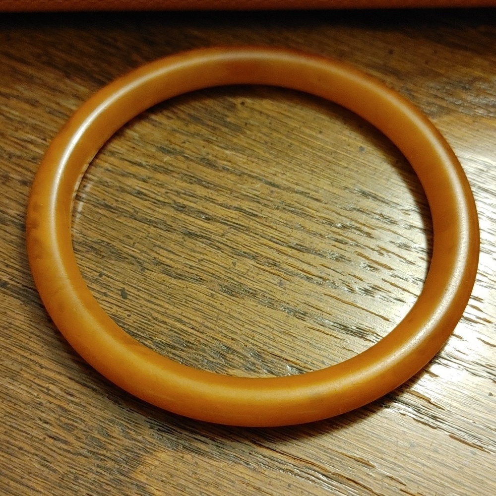 Bakelite 2.5" Orange Bangle